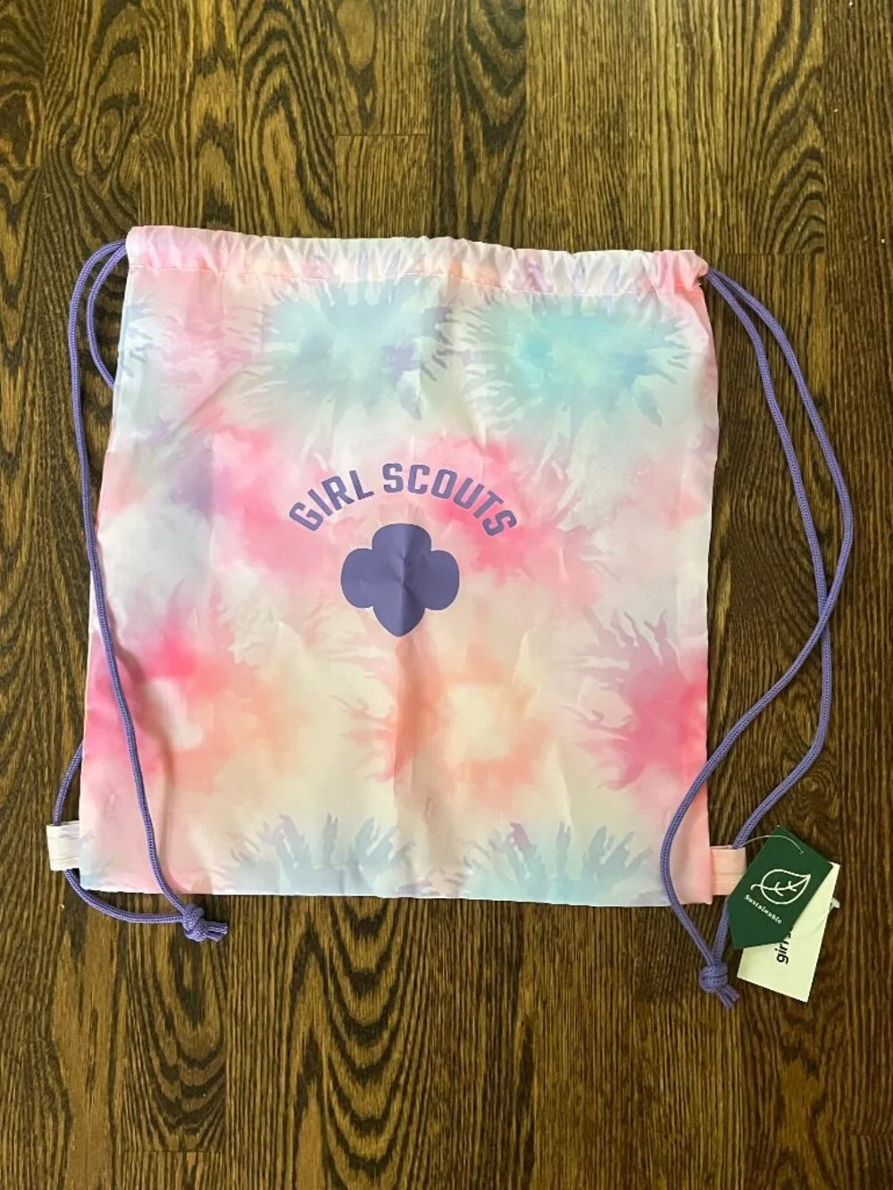 NWT Girls Scouts Bundle with Sash & Drawstring Bag
